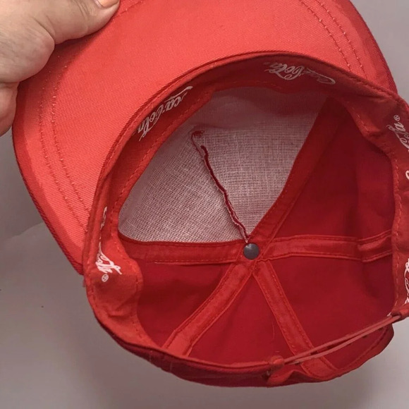 Vintage Coca Cola Trucker Cap Hat baseball red ret - Picture 4 of 5